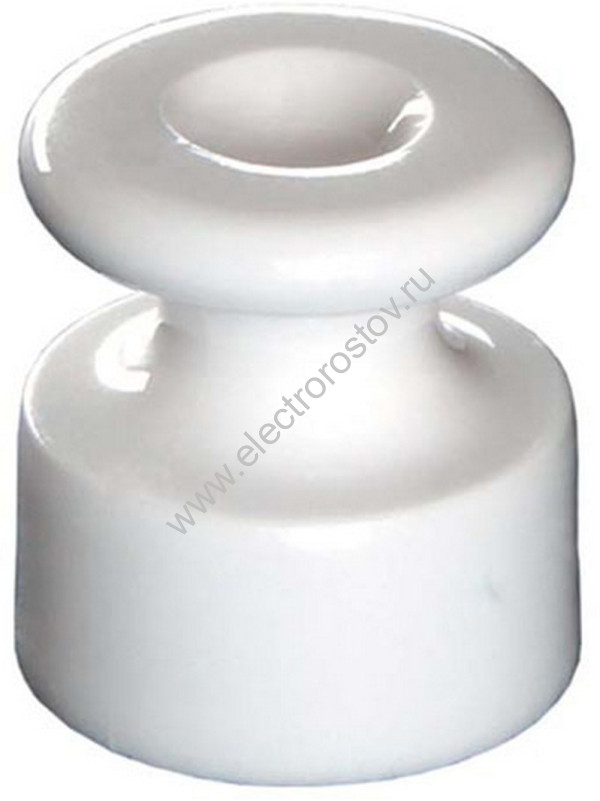 BIRONI Белый Изолятор пластиковый (100 шт)