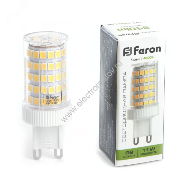 Лампа светодиодная LED G9 11w 4000K Feron