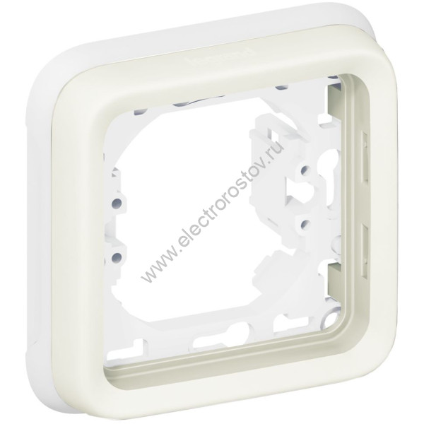 Plexo Белый Рамка 1-ая с суппортом, для внутреннего монтажа IP55 Legrand