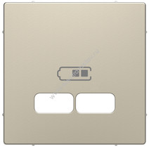 Merten D-Life Сахара Накладка центральная для USB механизма 2,1А Schneider Electric