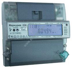 Счетчик электроэнергии 3Ф Меркурий-236 АRT-03 PQRS 5-7,5А оптопорт, RS-485