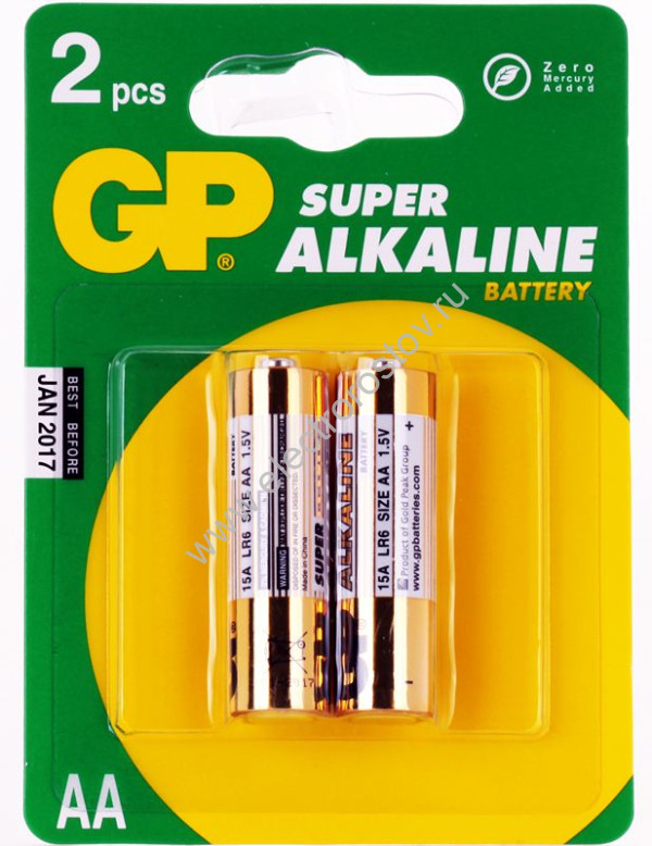 Батарейки AA (бл. 2шт) GP