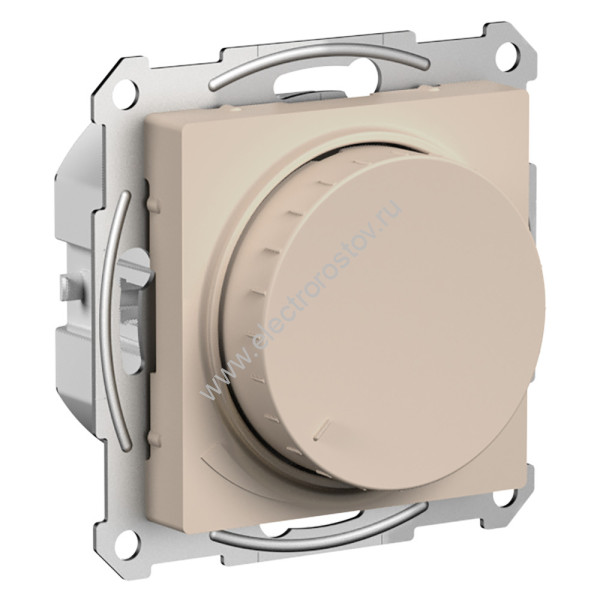 AtlasDesign Песочный Светорегулятор (диммер) поворотно-нажимной, 400Вт Schneider Electric
