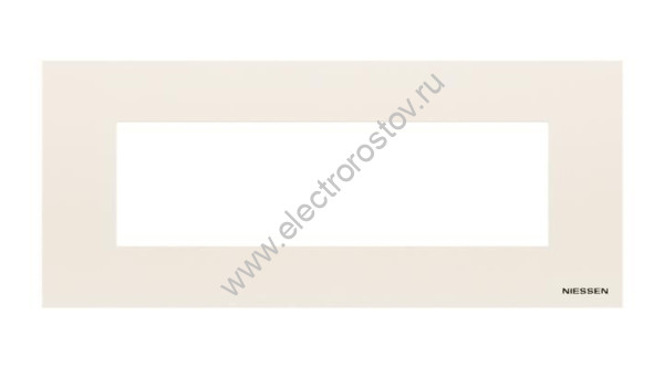Zenit Белый Рамка итальянский стандарт на 7 модулей ABB