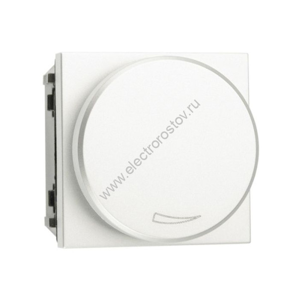 Zenit Белый Механизм электронного поворотного светорегулятора для регулируемых LEDi ламп, 2-100 Вт, 2-модульный ABB
