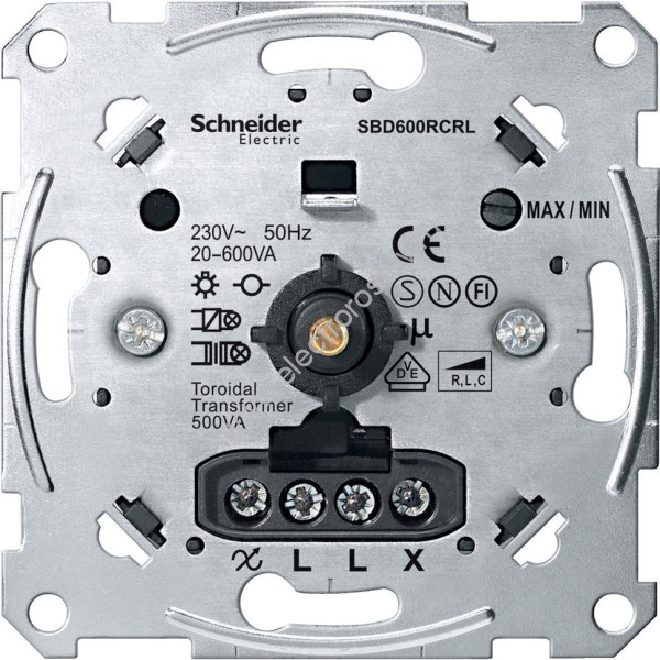 Merten Механизм Светорегулятор поворотный 20-600Вт универсальный Schneider Electric