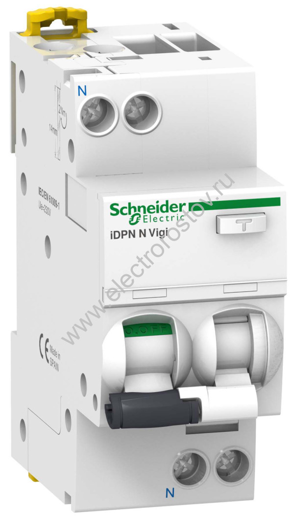 Acti9 DPN N VIGI Автоматический выключатель диф. тока (АВДТ) 1P+N С40 30мА AC Schneider Electric