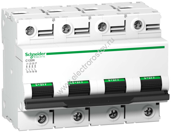 Acti 9 C120N Автоматический выключатель 4P C100 10кА Schneider Electric