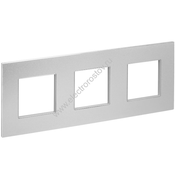IEK SKANDY Металл Серебряный Рамка 3-ая SK-F33S