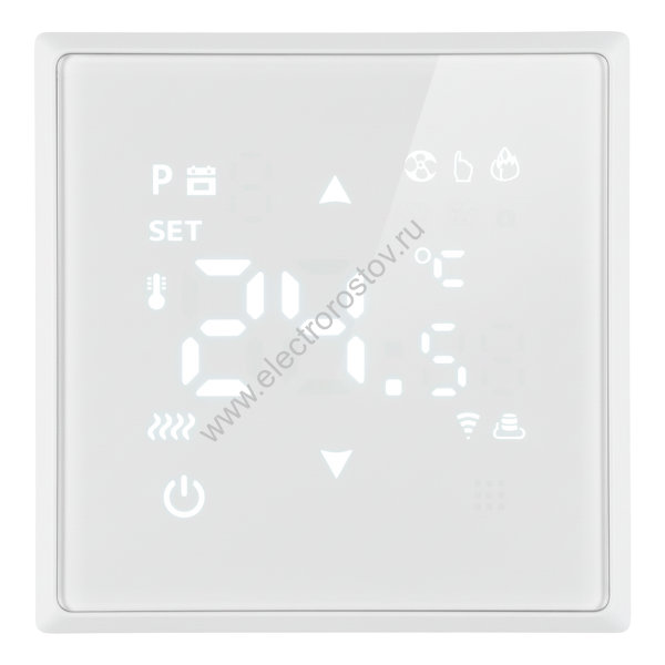 Эмили Переключатель перекрестный 2-клавишный (механизм), 250В, 10А,белый фарфор, soft touch