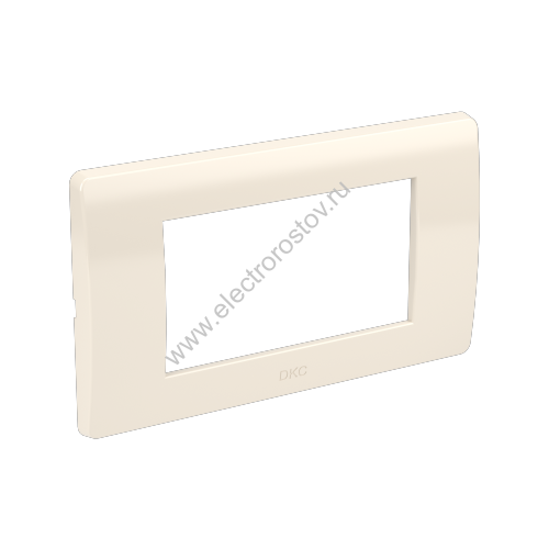 DKC Рамка на 4 модуля, слоновая кость, RAL9001