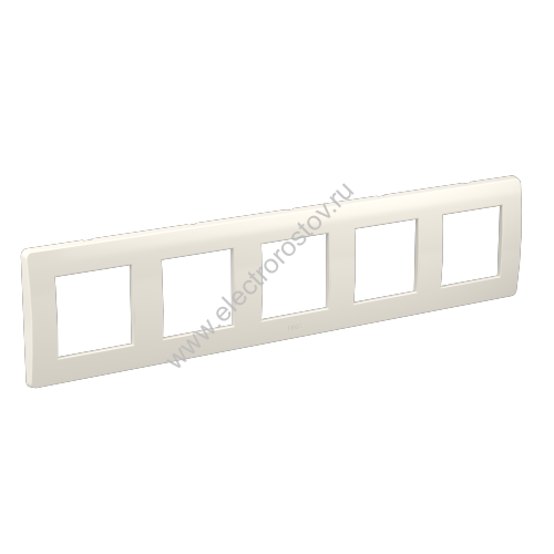 DKC Рамка на 2+2+2+2+2 модуля (пятиместная), белая, RAL9010