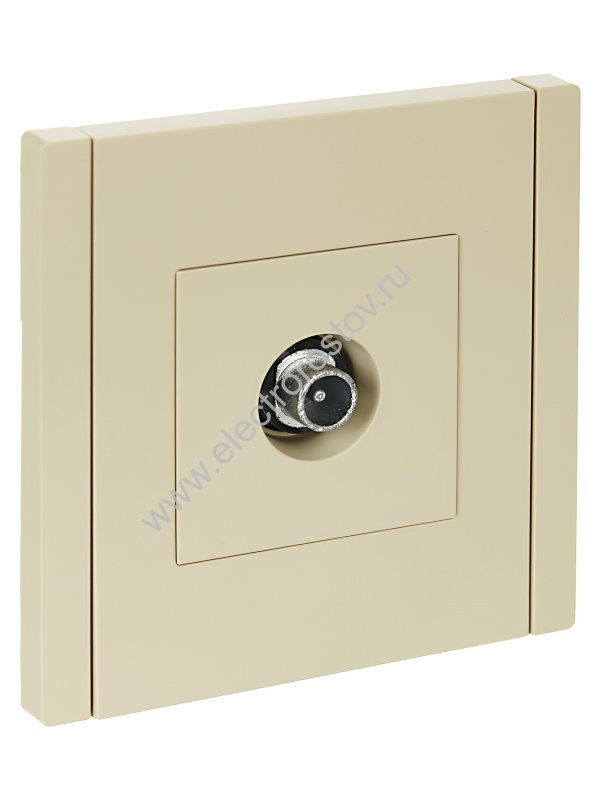 IEK FORTE&PIANO Ваниль Розетка TV проходная FP429