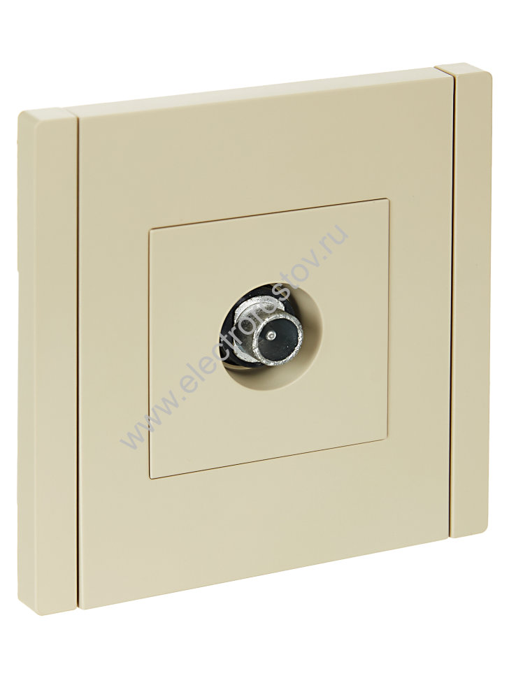 IEK FORTE&PIANO Ваниль Розетка TV проходная FP429