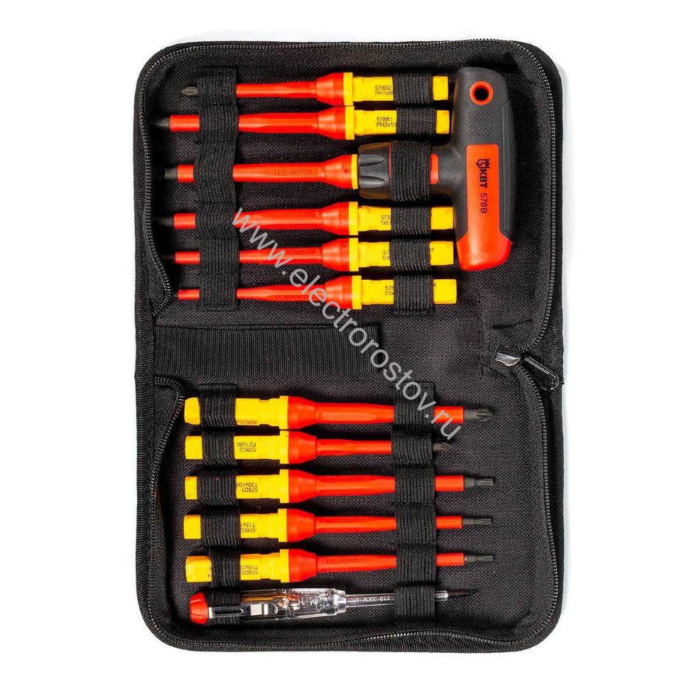 КВТ Набор диэлектрических отверток НИО-4412-Т серия ПРОФИ