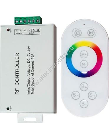Контроллер белый к LED ленте RGB 12v/24v с сенсорным ПДУ Feron