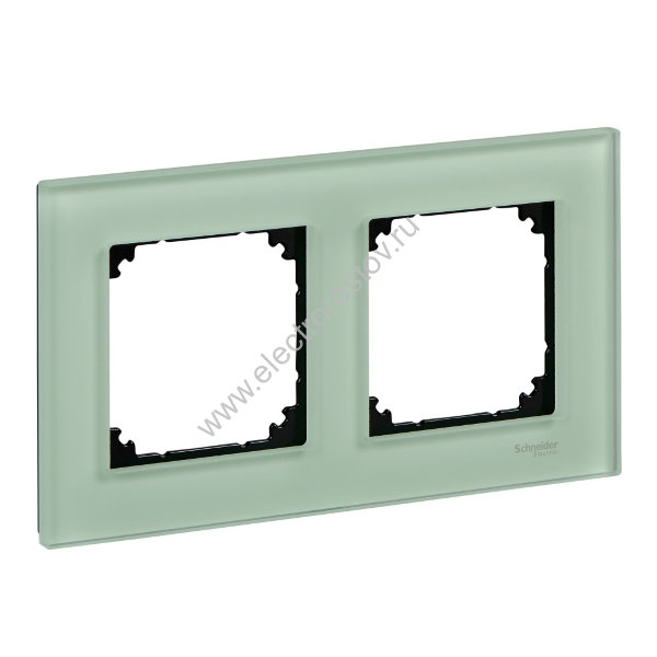 Schneider Electric Merten SM M-Elegance Стекло Зеленое кальцит Рамка 2-ая