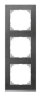 Schneider Electric Merten SM M-Pure Decor Сланец/Алюминий Рамка 3-ая