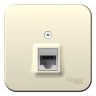 Blanca наруж Молочный Розетка компьютерная RJ45, кат.5E, изолир. пластина Schneider Electric