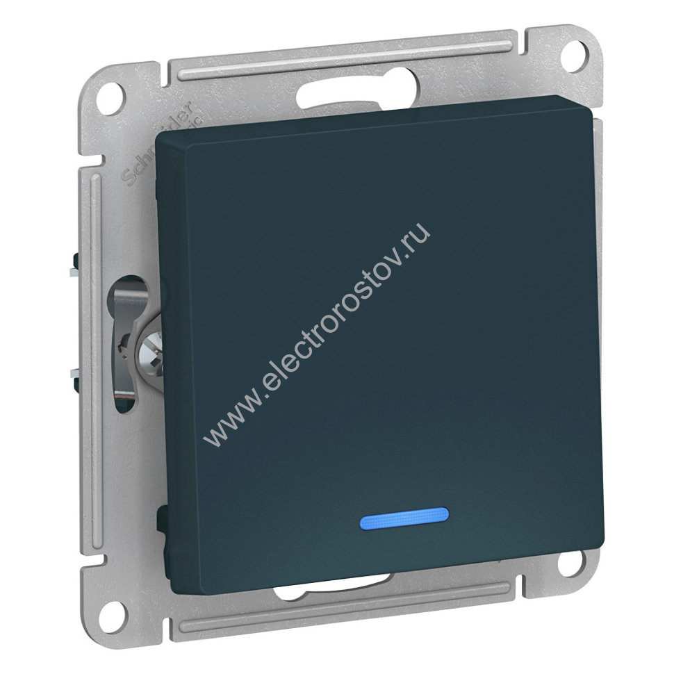 AtlasDesign Изумруд Выключатель 1-клавишный с подсветкой Schneider Electric