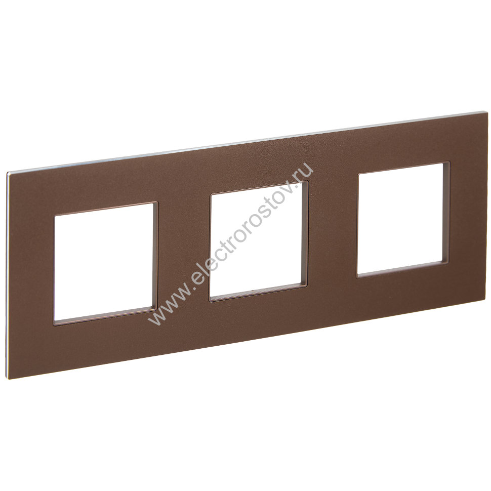 IEK SKANDY Металл Шоколад Рамка 3-ая SK-F33Br