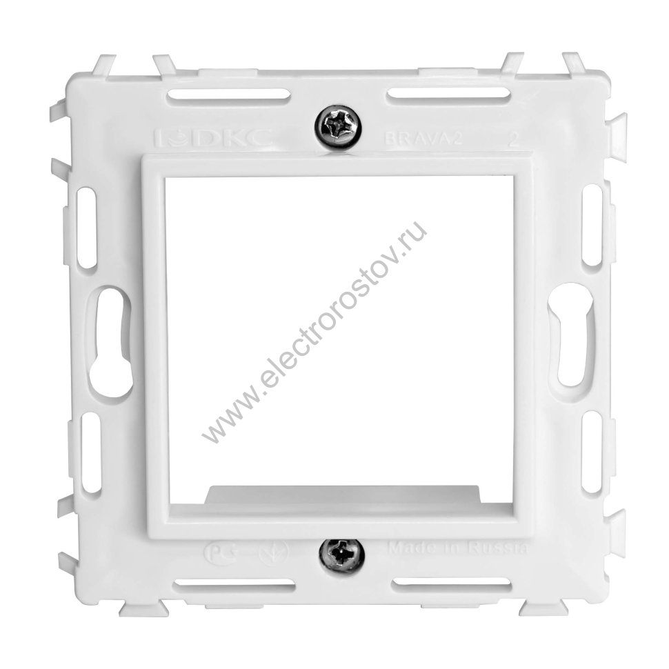 DKC Каркас на 2 модуля (одноместный), белый, RAL 9016