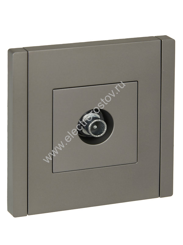 IEK FORTE&PIANO Сталь Розетка TV проходная FP529