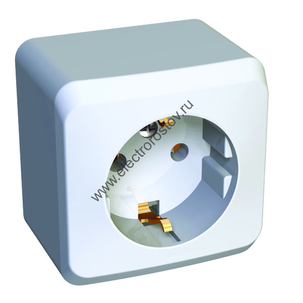 Этюд Белый Розетка 1-ая с/з Schneider Electric