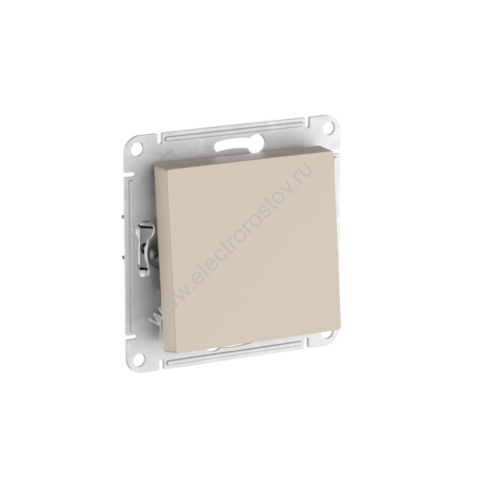 AtlasDesign Песочный Переключатель 1-клавишный с быстрозажим. клеммами Schneider Electric