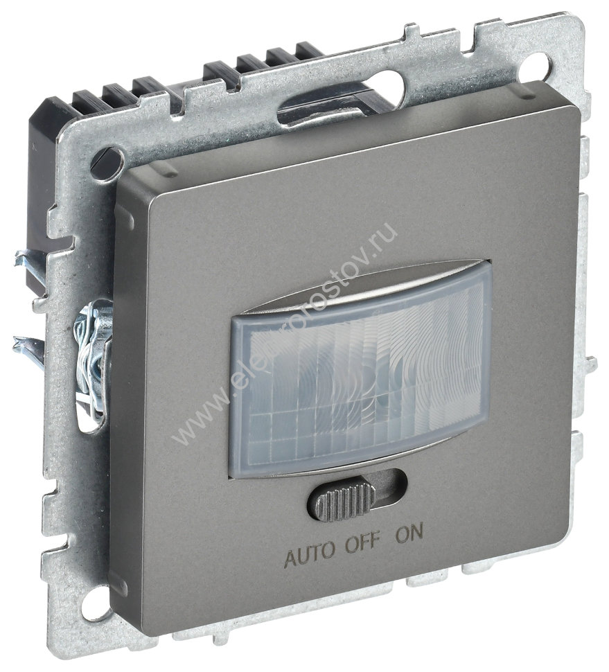 IEK BRITE BASE Сталь Датчик движения ДС10-1-БрС