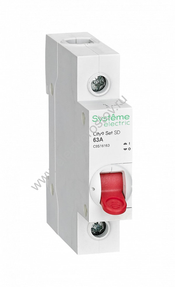 City9 Выключатель нагрузки (мини-рубильник) 1P 63А Systeme Electric