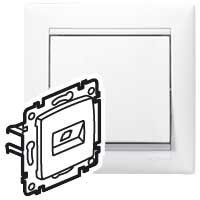 Valena Белый Розетка комп(RJ45) 1-ая 6 кат UTP Legrand