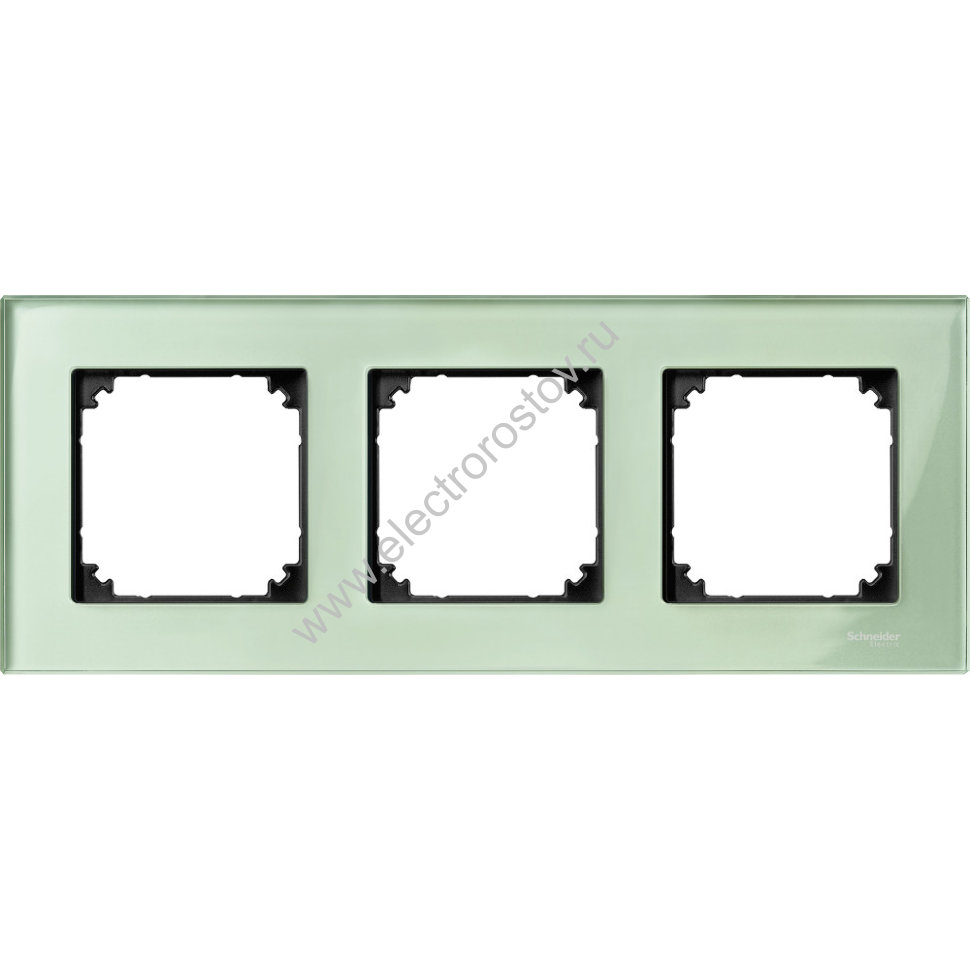 Schneider Electric Merten SM M-Elegance Стекло Зеленое кальцит Рамка 3-ая