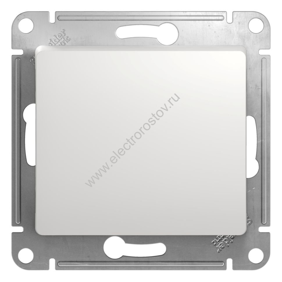 Glossa Белый Выключатель 1-клавишный кнопочный Schneider Electric