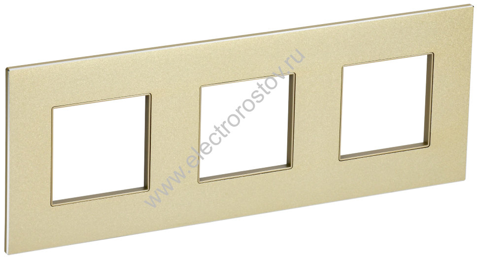 IEK SKANDY Металл Шампань Рамка 3-ая SK-F33Sh