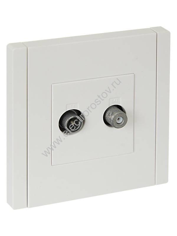IEK FORTE&PIANO Белый Розетка двойная TV+SAT FP238