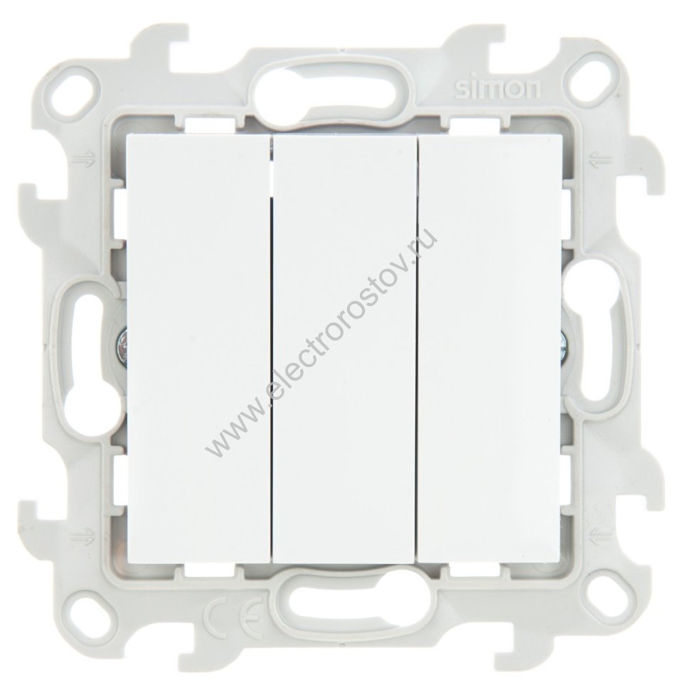 Simon 24 Белый Выключатель 3-клавишный Simon