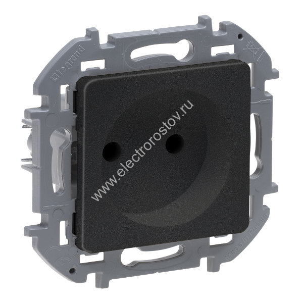 INSPIRIA Антрацит Розетка без заземления Legrand