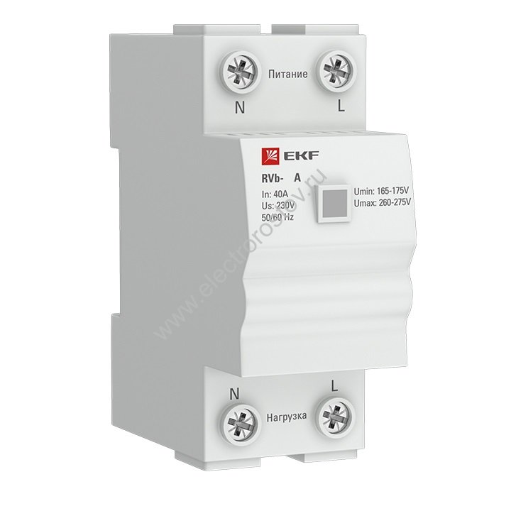 Реле контроля одноф. напряжения 63A EKF