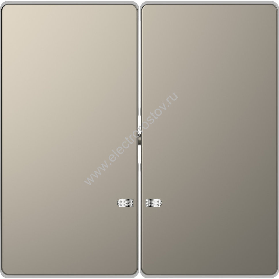 Schneider Electric Merten D-Life Никель Клавиша 2-ая с линзой для LED модуля