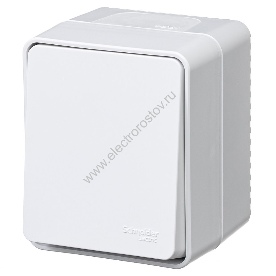 AtlasDesign Profi54 Белый Выключатель кнопочный одноклавишный IP54 10А Schneider Electric