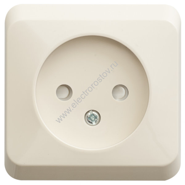 Этюд Крем Розетка 1-ая б/з со шторками Schneider Electric