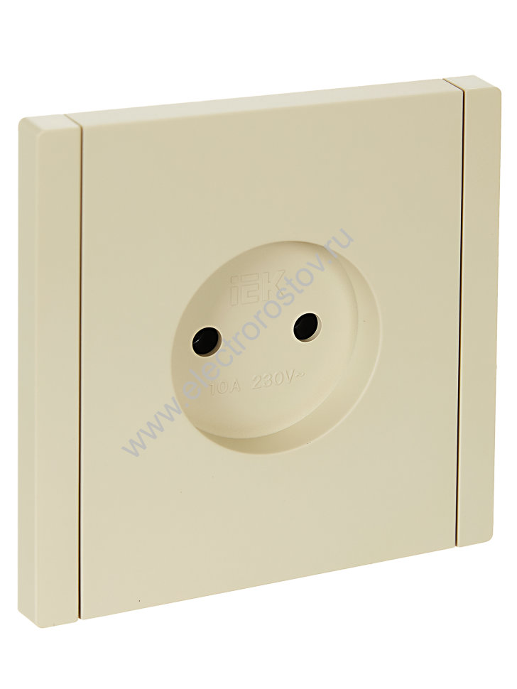 IEK FORTE&PIANO Ваниль Розетка б/з винтовое крепление 10А FP418