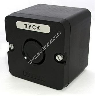 Пост кнопочный ПКЕ  222-1М  чёрн. IP54