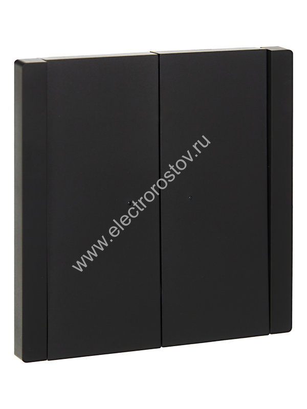 IEK FORTE&PIANO Черный Выключатель 2-кл с индикатором 10А FP106