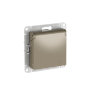 AtlasDesign Шампань Розетка 1-ая с/з со шторк. с крышкой с быстрозажим. клеммами Schneider Electric