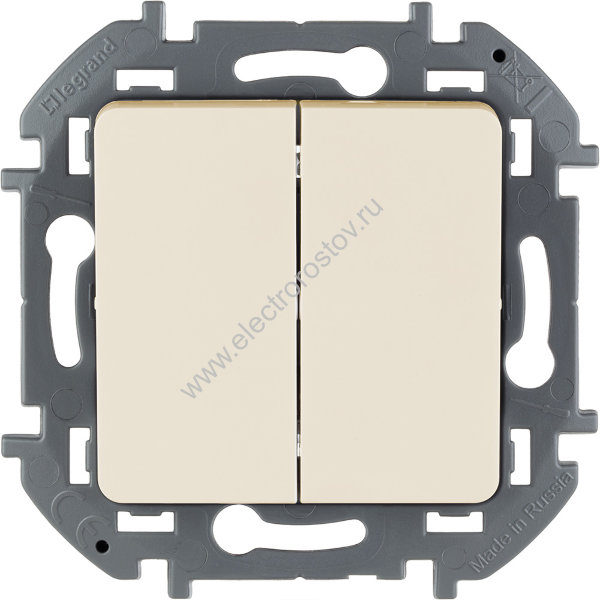 INSPIRIA Слоновая кость Выключатель двухклавишный Legrand