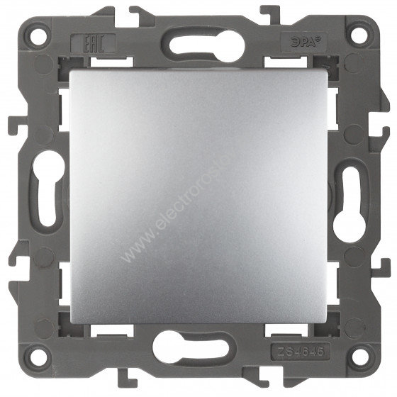 Elegance Алюминий Выключатель одноклавишный ЭРА