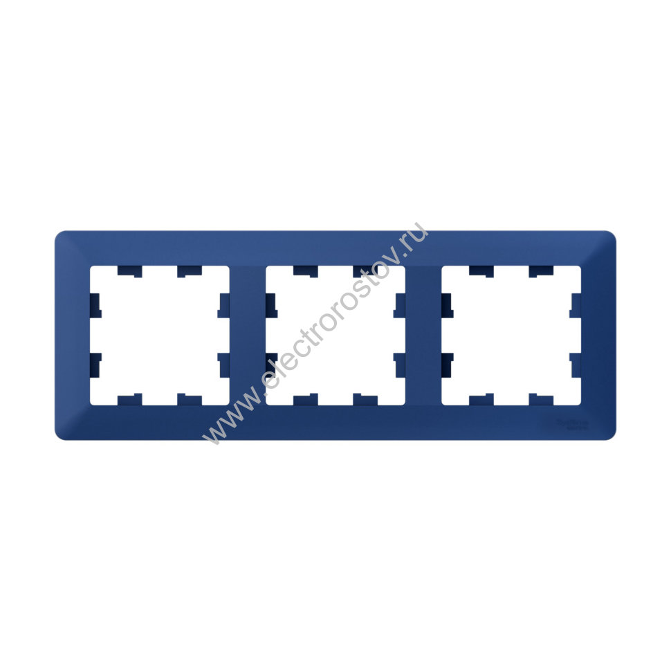 Systeme Electric AtlasDesign Air Аквамарин/дымчатый черный Рамка 3-ая