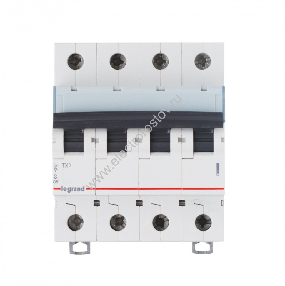 TX3 Автоматический выключатель 4P B10 6кА Legrand